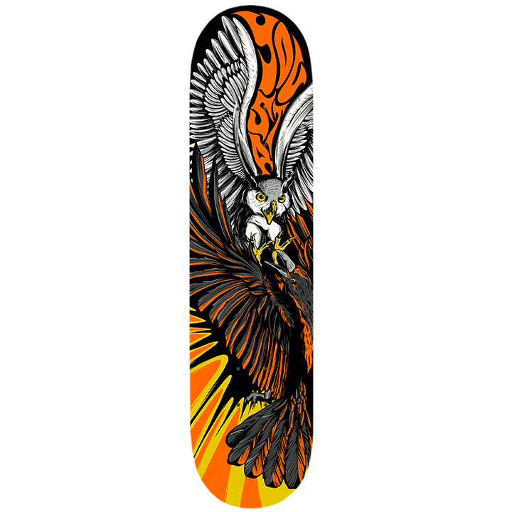 Owl Vs Crow Orange