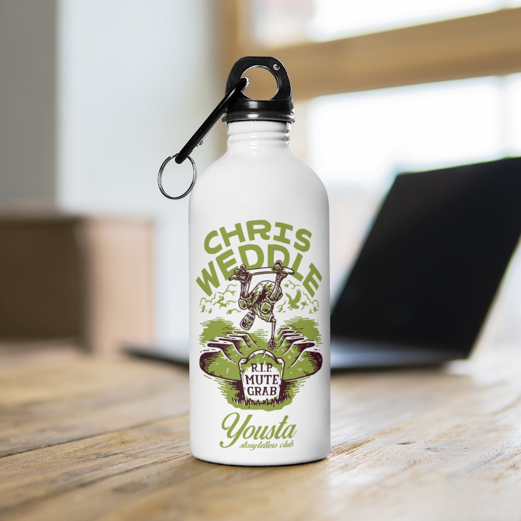 Chris Weddle Mute Death Stainless Steel Water Bottle