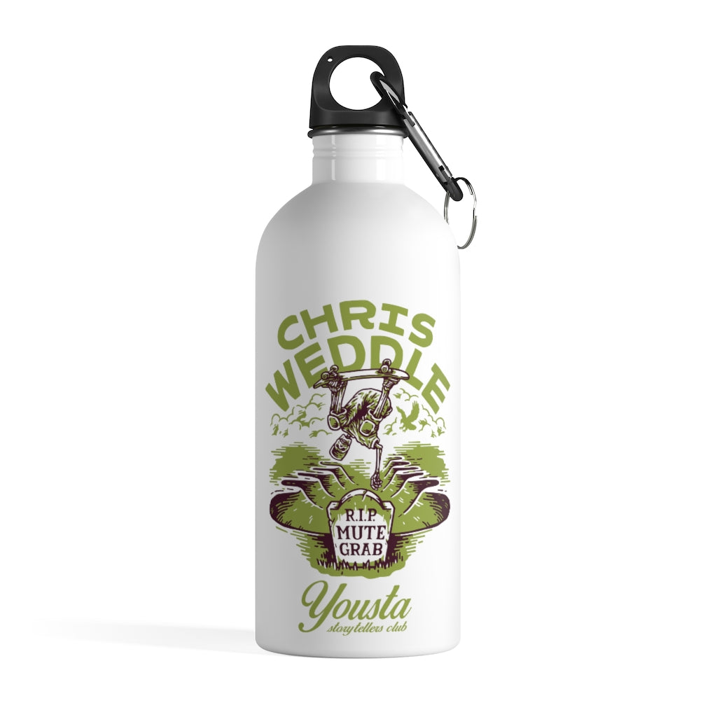 Chris Weddle Mute Death Stainless Steel Water Bottle