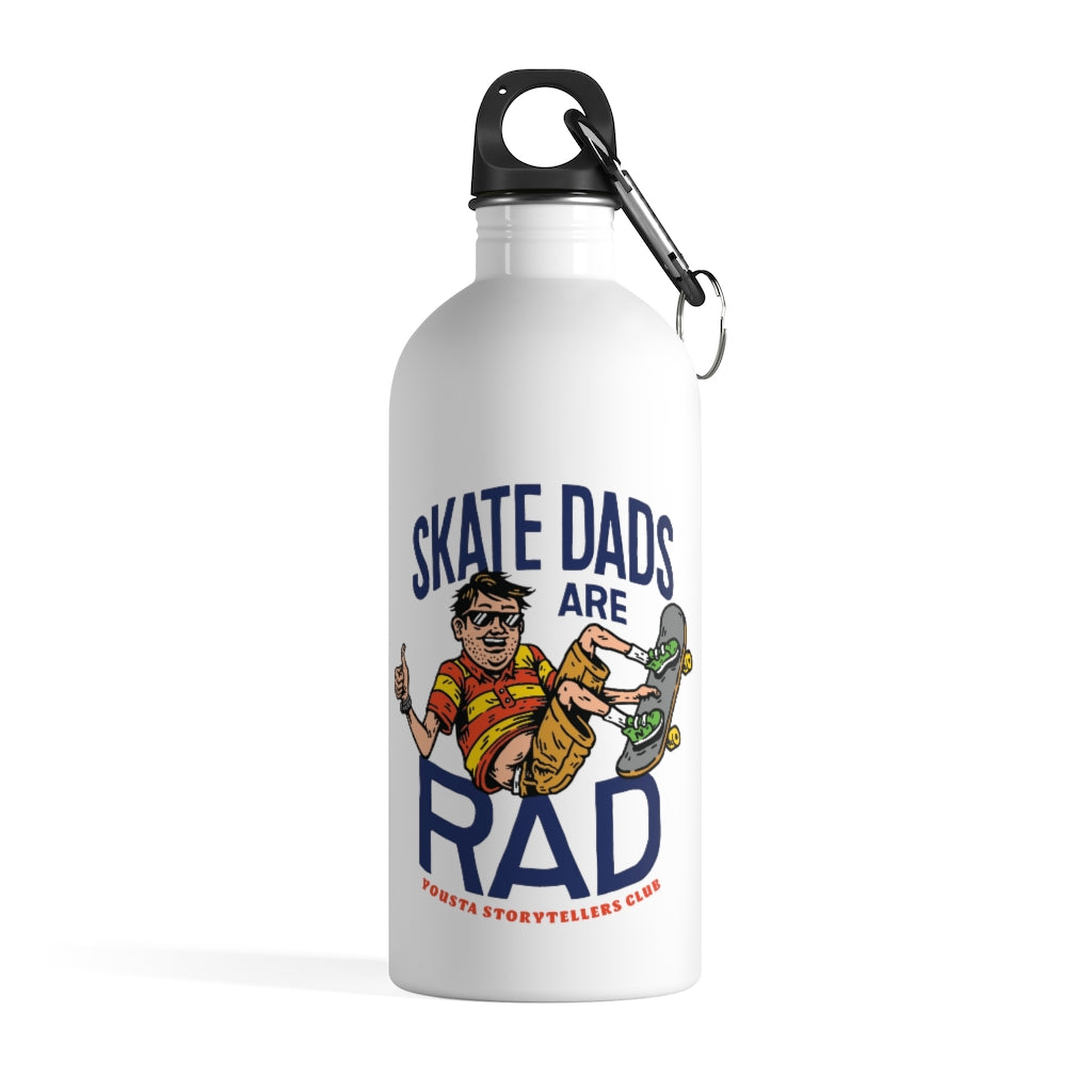 Skate Dads are Rad Stainless Steel Water Bottle