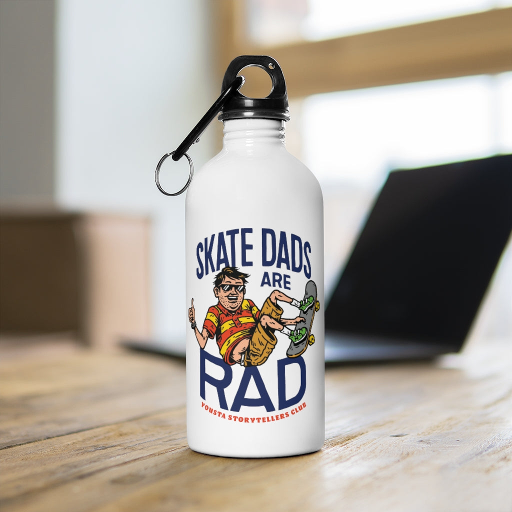 Skate Dads are Rad Stainless Steel Water Bottle
