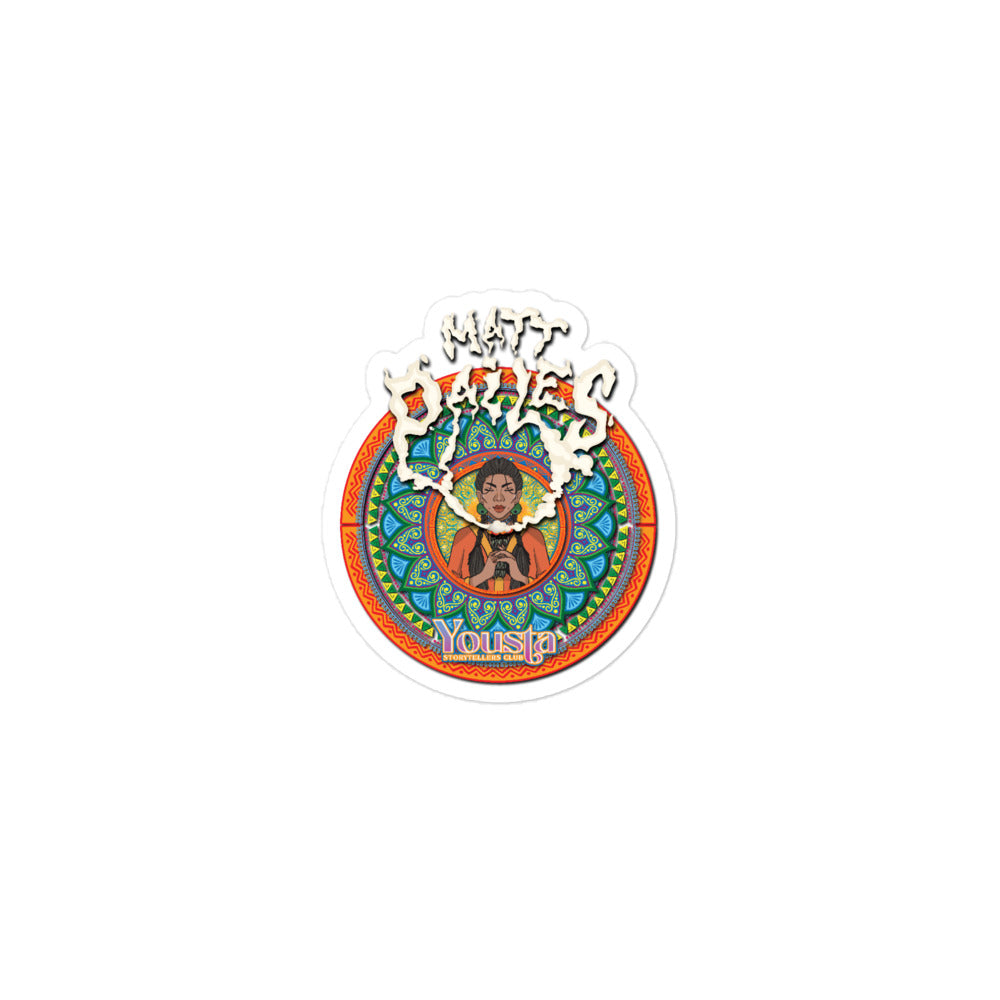 Matt Pailes Guest rider graphic Bubble-free stickers