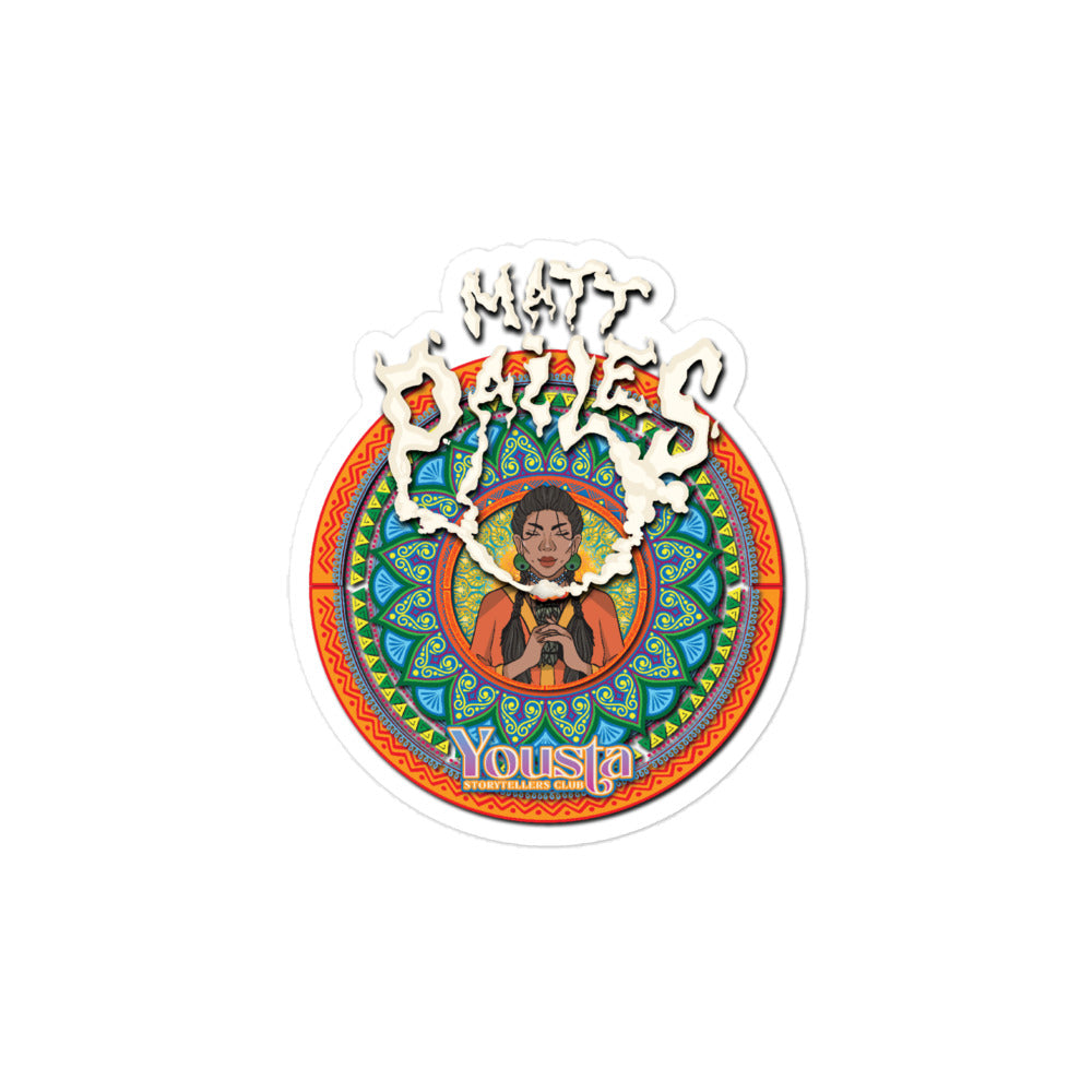 Matt Pailes Guest rider graphic Bubble-free stickers