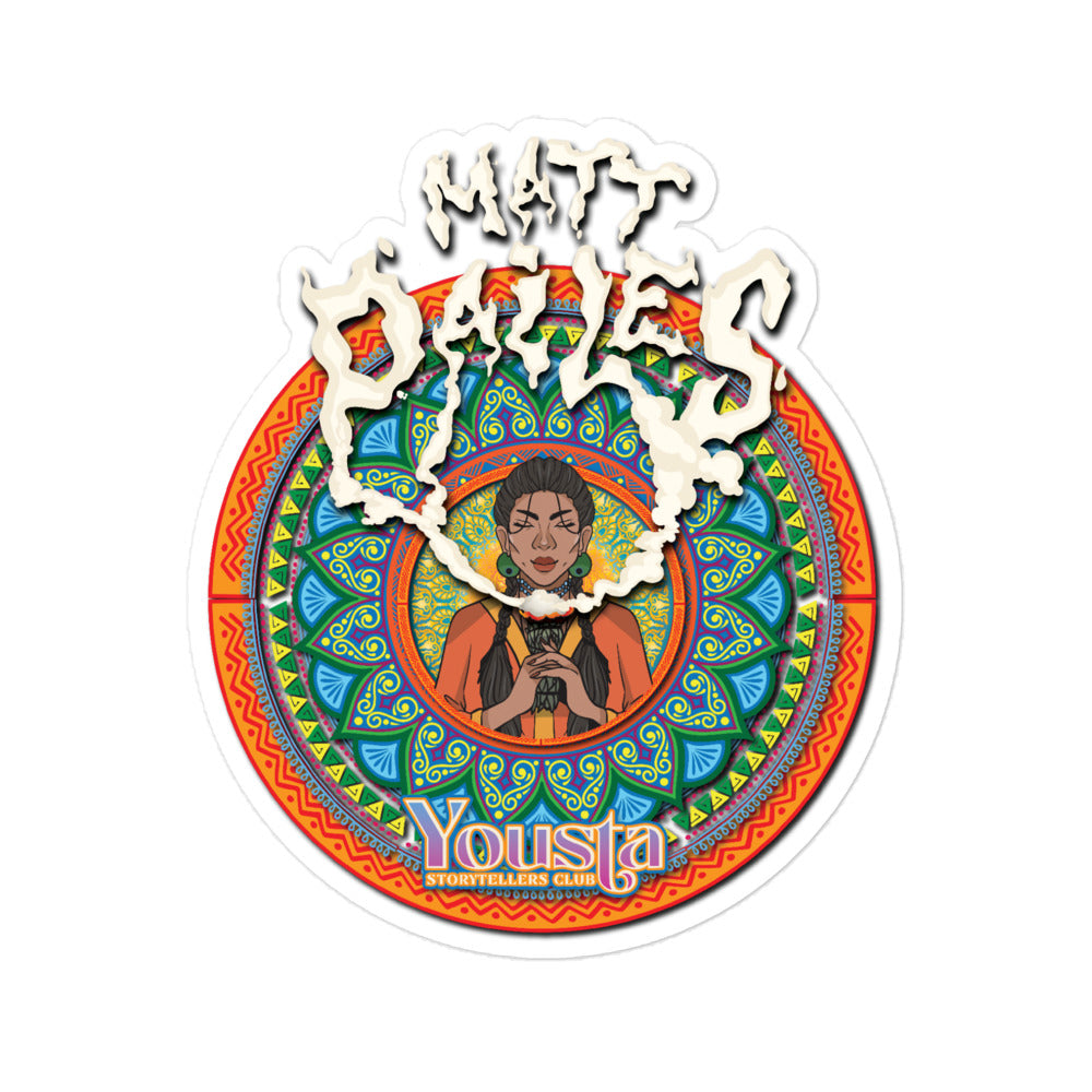 Matt Pailes Guest rider graphic Bubble-free stickers