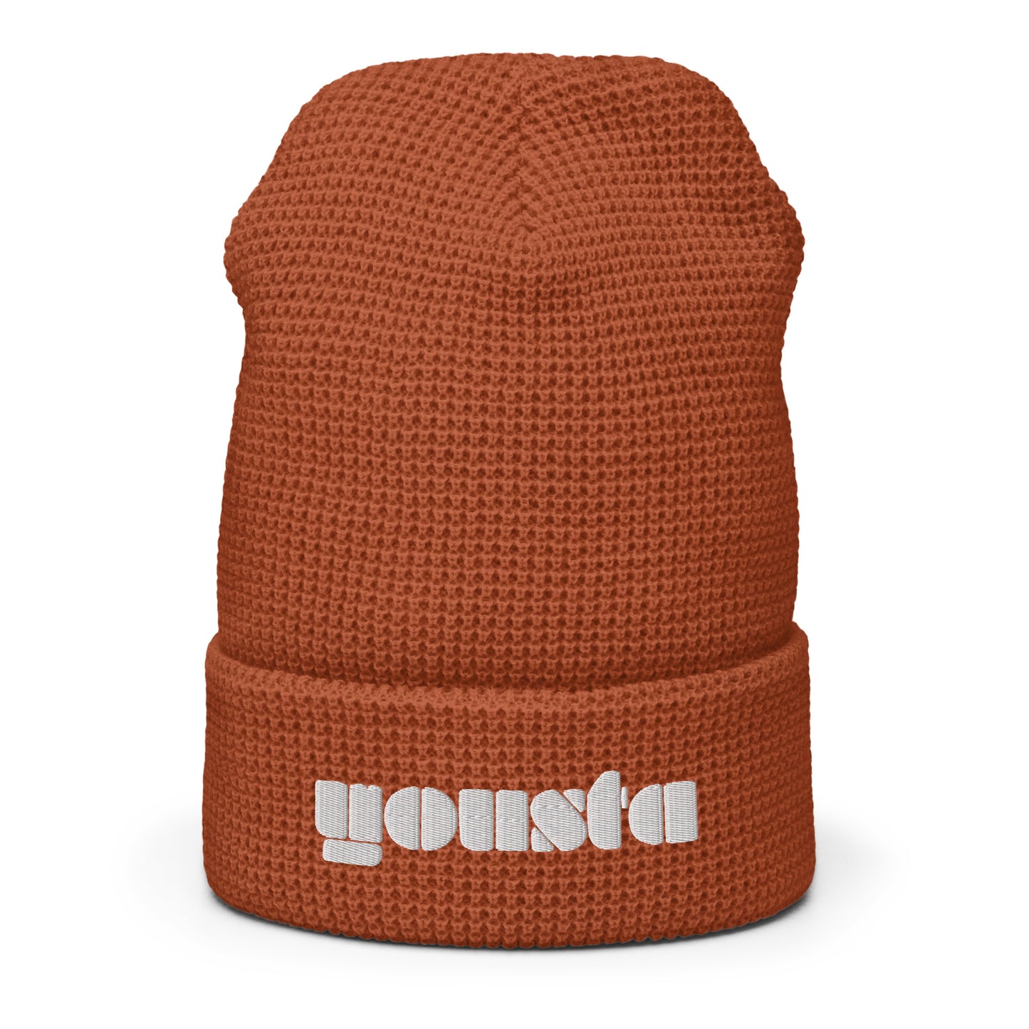YOUSTA "Futurist" logo waffle beanie