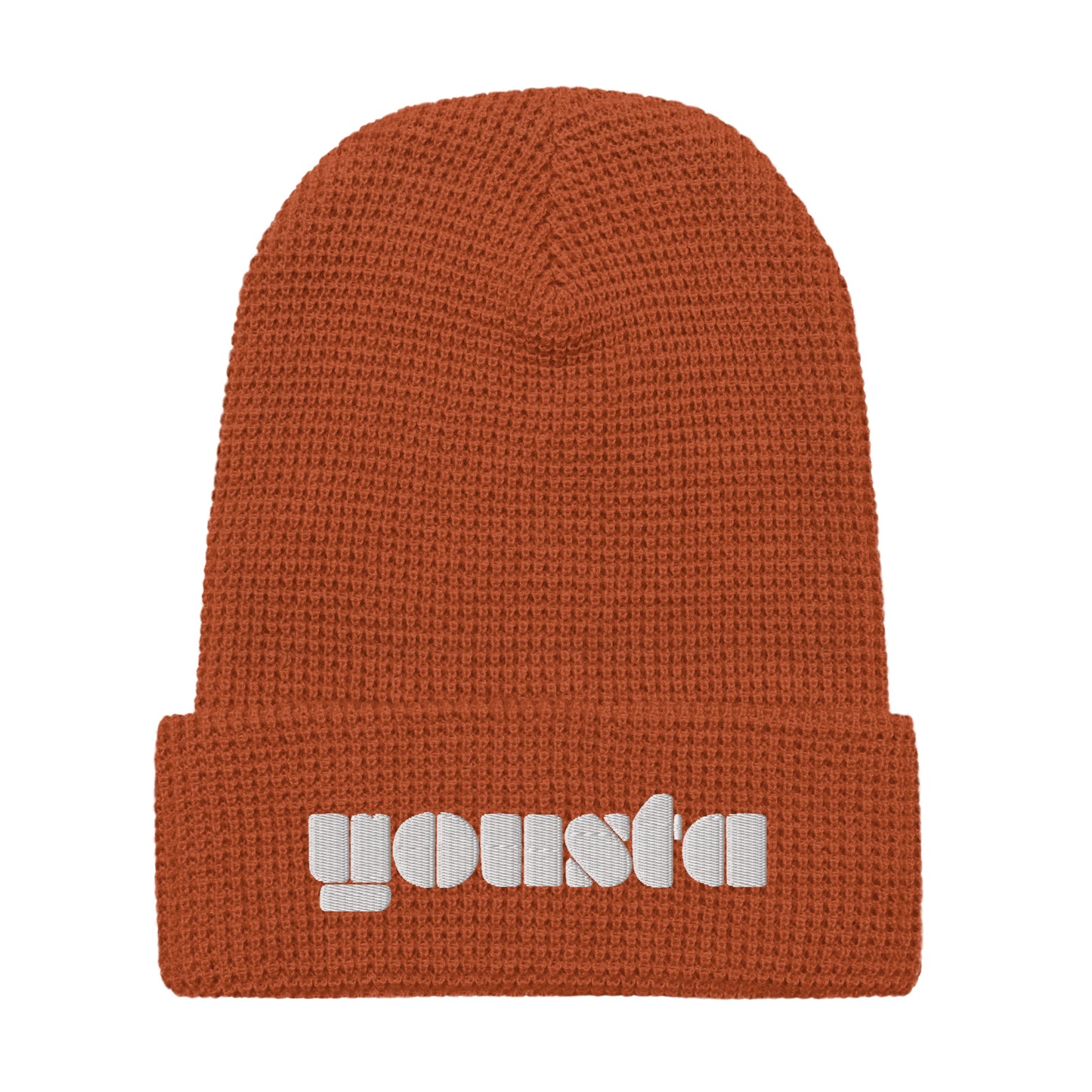 YOUSTA "Futurist" logo waffle beanie