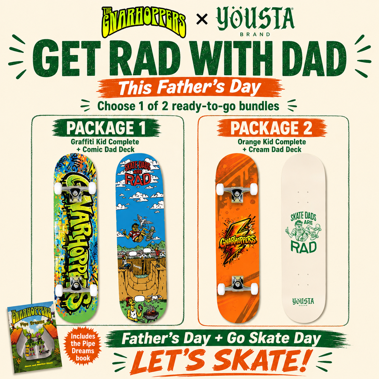 Get Rad With Dad! Father’s Day Skate Bundle