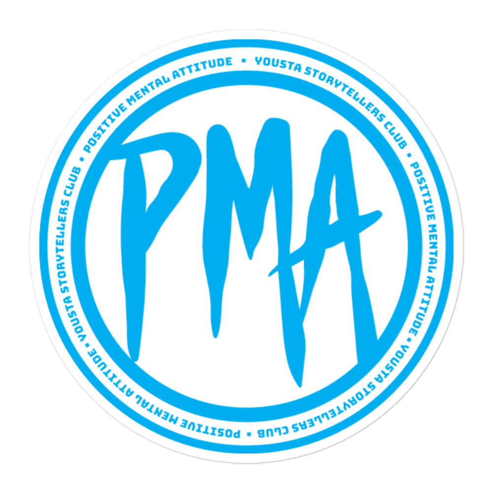 PMA stickers ( Blue and white)